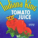 Indiana King Tomato Juice Can label Hobbs IN