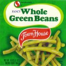 Town House Green Beans Safeway Oakland CA Vintage Vegetable Can Label Town House Green Beans Safeway Oakland CA Vintage Vegetable Can Label