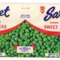 Vegetable Can Label Saxet Sweet Peas Can Label HRH products Dallas TX