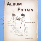 Album Forain Paris c 1896 Librairie Plon Satirical Drawings
