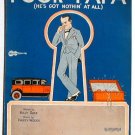 Vintage Sheet Music Poor Papa He's Got Nothin' At All 1926 Vintage Sheet Music Poor Papa He's Got Nothin' At All 1926