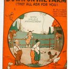 Vintage Sheet Music Down On The Farm 1923 Politzer Cover Art