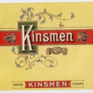 Cigar Box Label Kinsmen Embossed Inner Vintage