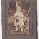 Antique Sepia Photograph Child Fashion White Knickers Mary Jane shoes