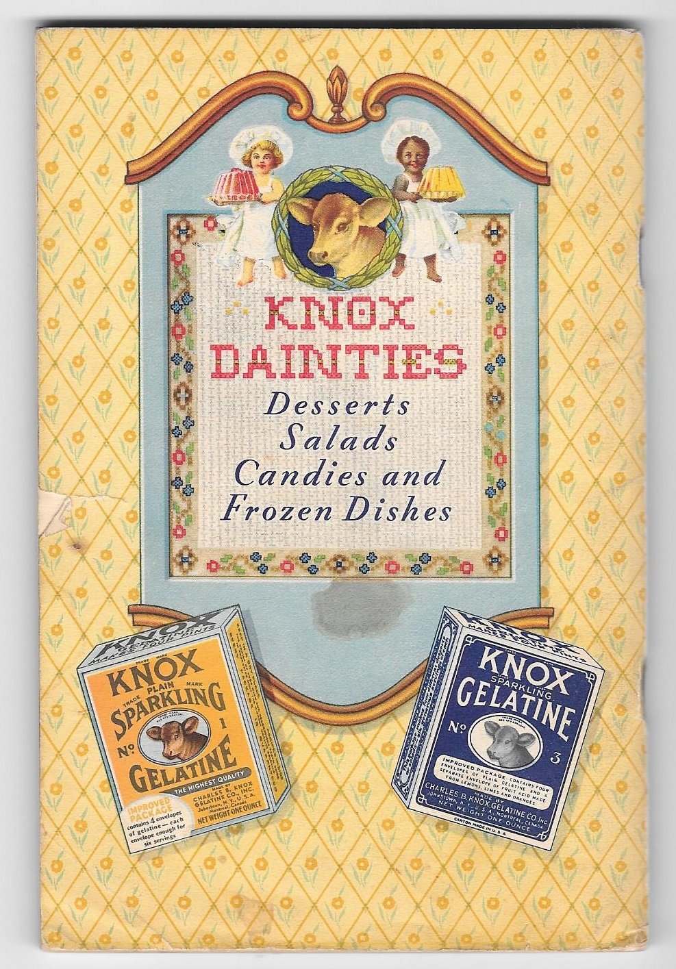 Knox Gelatine Booklet Advertising Recipe Cookbook Vintage 1933 Illustrated