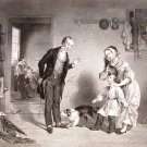 The New Scholar 1854 Steel Engraving Ornaments of Memory F W Edmonds Alfred Jones