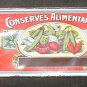 Conserves Vegetable Can Label Alimentaires Belgian Lithographed Malines Mechelen