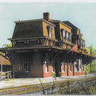 Central Railroad of New Jersey Bethlehem Station Depot Mounted R P Storks Photo