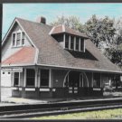 Haddon Heights NJ RR Depot Train Station Signed R P Storks hadn colored Photo