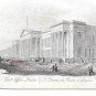 Post Office London 1851 Steel LIne Engraving J T Wood Views of the Thames London Print