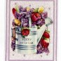 Vintage 1950s Get Well Greeting Card Clear Plastic w Diecat Paper Fold Out