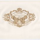 Cigar Box Vintage Top Sheet Grand Bruxelles Belgium  Embossed Gold on White Label
