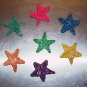 5 2" Colored Twine Stars bird toy parts parrots crafts
