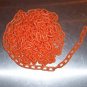5' ORANGE 3/4" Plastic Chain bird toy parts parrot gliders