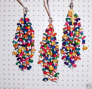 LEATHER DROP bird toy parts parrots cages perch lorys