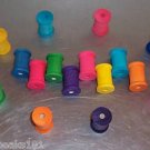 24 LARGE WOOD SPOOLS bird toy parts parrots cages perch