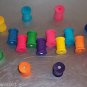 24 LARGE WOOD SPOOLS bird toy parts parrots cages perch