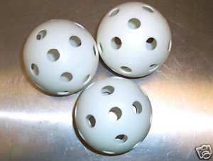 3 HUGE Wiffle Balls bird toy parts 4 parrots cages crafts