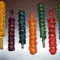 5.5" Colored Twine Twists Cabobs bird toy parts parrot craft