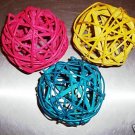 4" Colored Twine Balls bird toy parts parrots crafts (3)