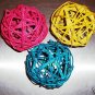 4" Colored Twine Balls bird toy parts parrots crafts (3)