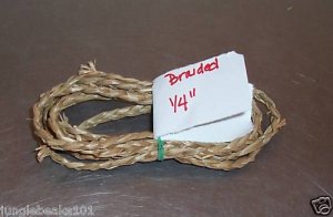1/4" NATURAL GRASS BRAID bird toy parts parrots cages