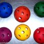 2 HUGE 4" Sturdy Whiffle like balls bird toy parts parrots