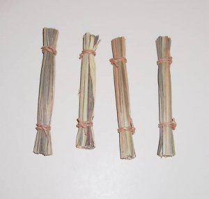 4 BIRD WRAPS toy parts parrots shreddables chins rabbit