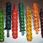 7" Colored Twine Twists Cabobs bird toy parts parrot
