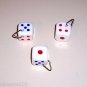 1" DICE acrylic bird toys for parrots cages parts perch