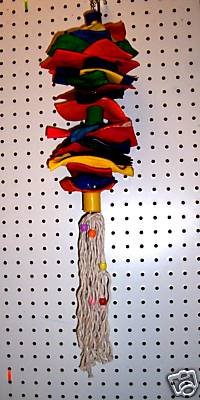RAWHIDE MUNCHER bird toy 4 parrots cages perches macaws