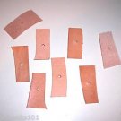 12 LEATHER CHUNKS Med 1/4" hole bird toys parrots cages parts perch