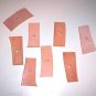 12 LEATHER CHUNKS Med 1/4" hole bird toys parrots cages parts perch