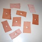 12  LEATHER CHUNKS Lrg 1/2" hole bird toys parrots cages parts perch