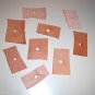 12 LEATHER CHUNKS Lrg 1/2" hole bird toys parrots cages parts perch