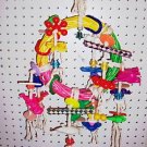 RING BLING BONANZA bird toy parrots cages perches grays