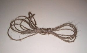 3/16" JUTE Rope Unoiled & Natural bird toy parts 50'