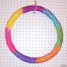 18" Multi Color Willow Ring bird toy parts parrots cages perches