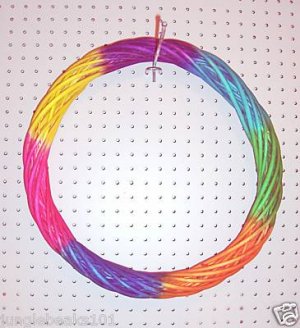 18" Multi Color Willow Ring bird toy parts parrots cages perches