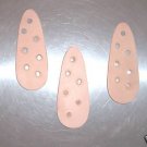 3 Large Leather Teardrops bird toy parts parrots cages