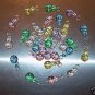 18 FLAT RATTLES bird toy parts parrots favors crafts transparent