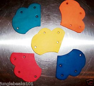 2 Leather Flower Peddles bird toy parts parrots cages