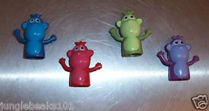 4 Monkey Finger Puppets toys kids party favors prizes