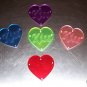 1 Acrylic KISS Heart bird toy parts parrots cage crafts