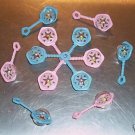 4 Beaded Baby Rattles bird toy parts parrots favors