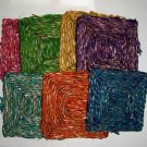 6" Colored SEAGRASS Mats bird toys parrots parts crafts