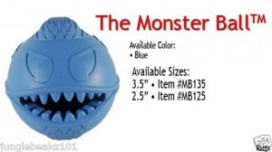 Jolly Pets Monster treat ball toy puppies chew play FUN
