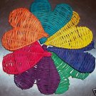 5 Colored Twine Hearts bird toy parts parrots crafts