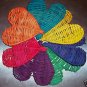 5 Colored Twine Hearts bird toy parts parrots crafts