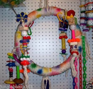 JUMBO TRON SWING bird toys parrots macaw cockatoos rope